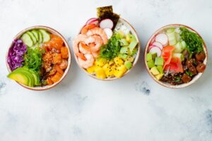 poke bowl healthy lunch