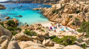 beach cove in sardinia